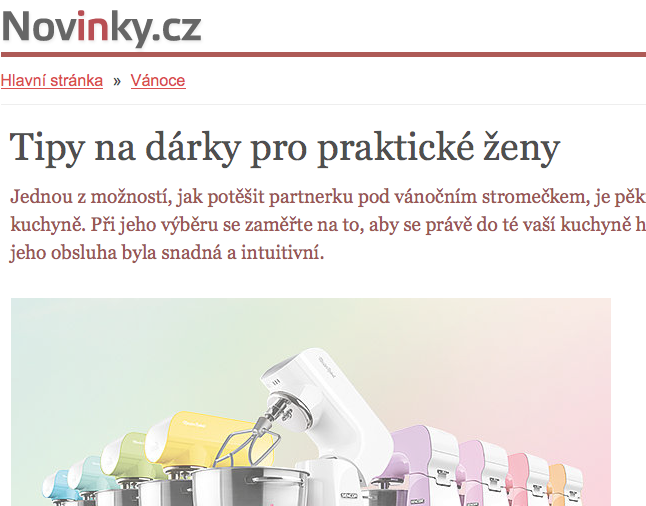 Tipy na dárky pro praktické ženy