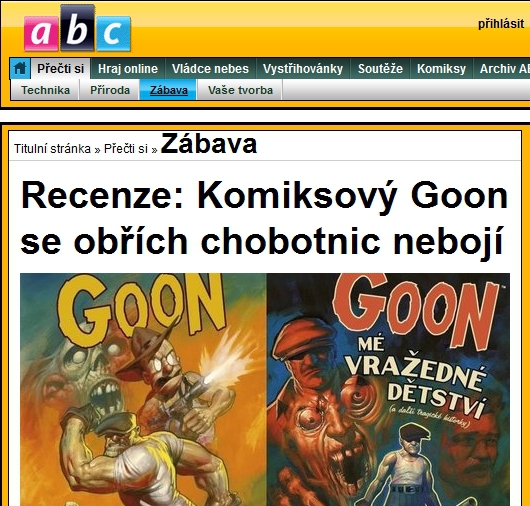 Recenze: Komiksový Goon se obřích chobotnic nebojí