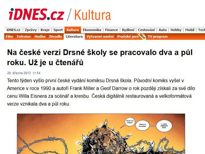 Na české verzi Drsné školy se pracovalo dva a půl roku. Už je u čtenářů