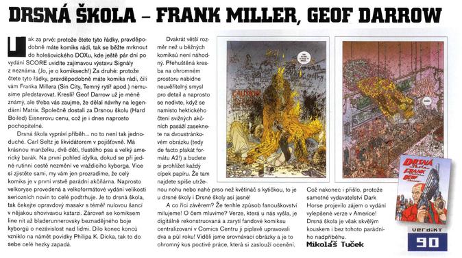 Drsná škola - Frank Miller, Geof Darrow